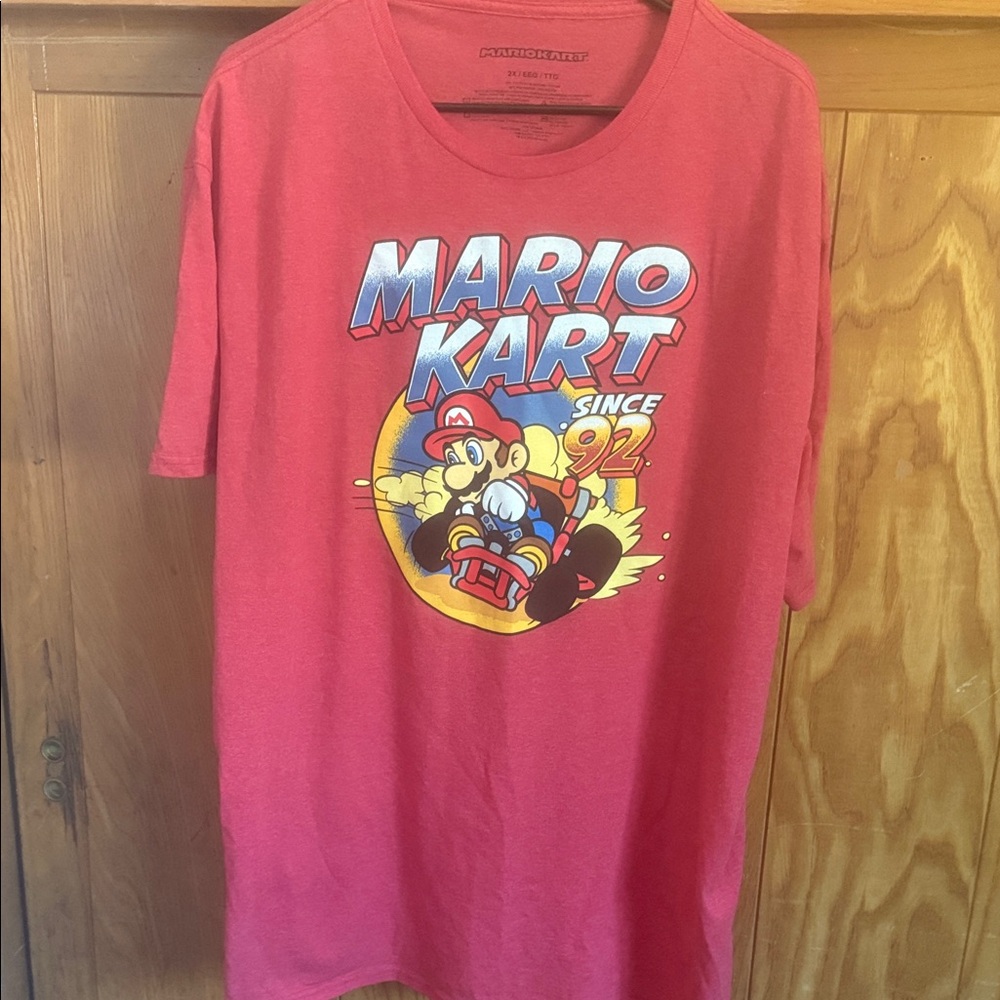 Mario Kart Graphic Men’s Red T-Shirt